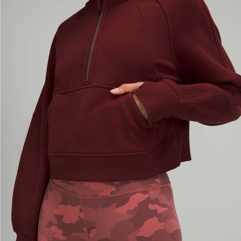 lululemon brand new oversize scuba half zip hoodie